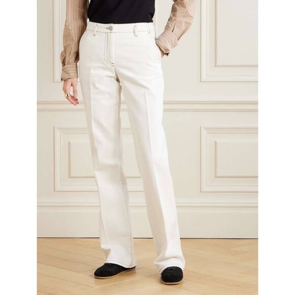 Dries Van Noten Parchia Straight Leg Denim Pants Jeans in Off White 28 - Picture 1 of 4